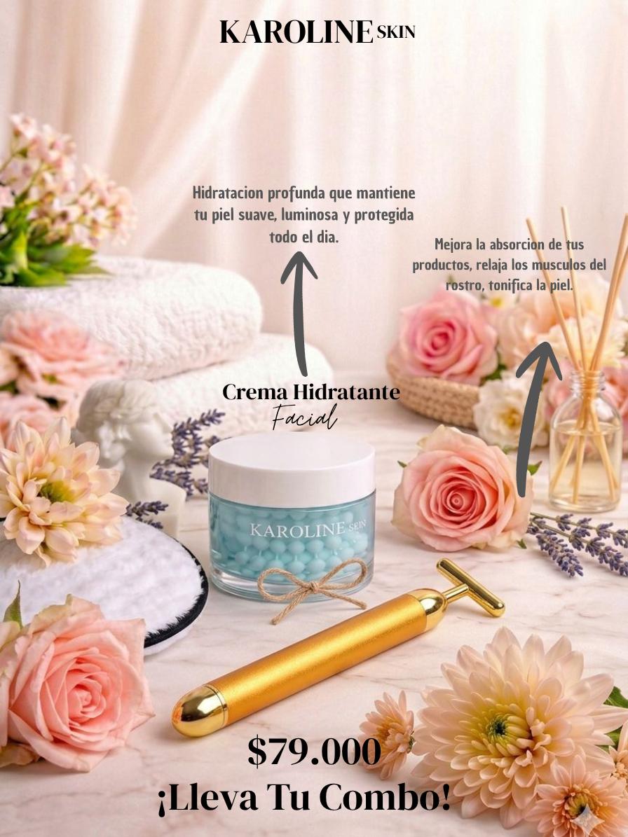 Crema Facial + Masajeador Facial