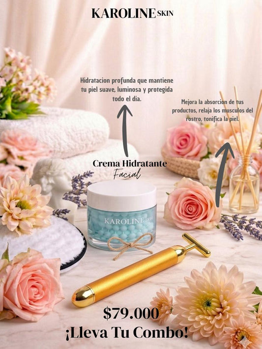 Crema Facial + Masajeador Facial